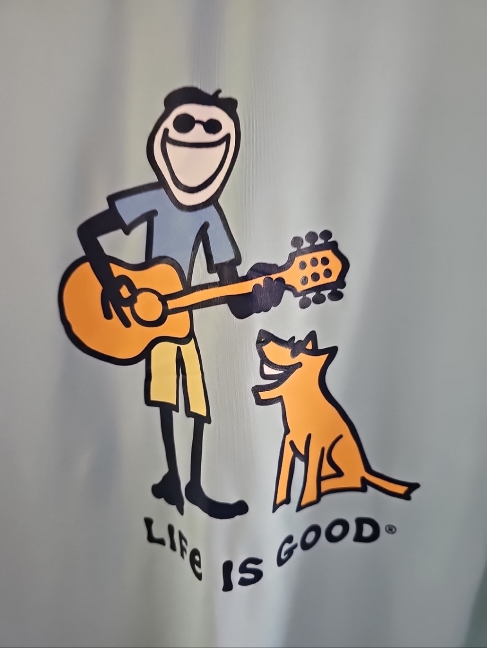 Life Is Good Jake Guitar Longsleeve Performance Tee XL - Picture 3 of 6